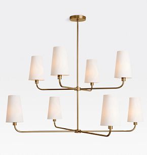 サイン付 Novelbright【Chandelier】 Ansel 8-Light 2-Tier Chandelier | Rejuvenation