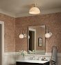 Theo Sconce, Glass and Alabaster Shades