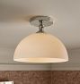Theo Semi-Flush Mount, Glass Shades
