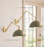 Poplar Articulating Sconce, 22&rdquo; Length in Painted Shades