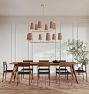 Ansel 46" 12-Light Double Tier Chandelier, Metal Shades