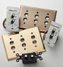 Lewis Triple Push-Button Switchplate