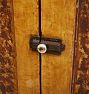 Vintage Faux Grain-Painted Farmhouse Cupboard
