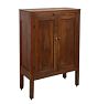 Vintage Traditional Large Walnut Storage Cabinet