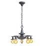 Vintage Romance Revival Painted Pan Chandelier