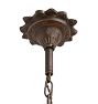 Vintage Art Deco Chandelier with Streamlined Metalwork