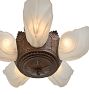 Vintage Art Deco Chandelier with Streamlined Metalwork