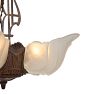 Vintage Art Deco Chandelier with Streamlined Metalwork