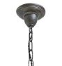 Vintage Art Deco Chandelier with Sunburst Cup Shades