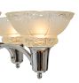 Vintage Art Deco Silver and Crystal Chandelier