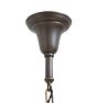 Vintage Classical Revival Alladin Pan Chandelier with Yellow Shades