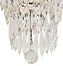Vintage Classical Revival Chandelier Tiered Crystals