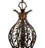 Vintage Classical Revival Ornate Cage Frame Chandelier
