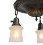 Vintage Classical Revival Pan Chandelier 3 Light
