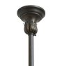 Vintage Colonial Revival Chandelier with Ring