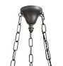 Vintage Colonial Revival Pan Chandelier with Fluted Shades