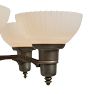 Vintage Coloonial Revival Chandelier with Fluted Shades