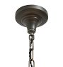 Vintage Coloonial Revival Chandelier with Fluted Shades
