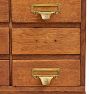 Vintage Industrial Oak 18 Drawer Apothecary Cabinet
