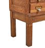 Vintage Industrial Oak 18 Drawer Apothecary Cabinet