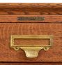 Vintage Industrial Oak 18 Drawer Apothecary Cabinet