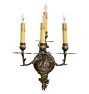 Vintage Romance Revival Ornate Four Arm Sconce