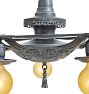 Vintage Romance Revival Painted Pan Chandelier