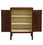 Vintage Traditional Large Walnut Storage Cabinet