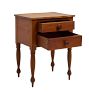 Vintage Traditional Side Table with Turned Legs