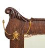 Vintage Victorian Oak Hall Mirror with Hooks