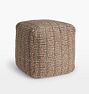 Shiloh Corded Wool &amp; Jute Pouf