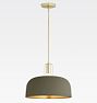 Dekum ROD PENDANT 16in Metal, Matte Grove