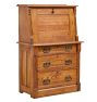 Vintage 20th Century Oak Secretary Desk