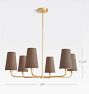 Ansel 6-Light Chandelier, 34" Width Metal Shades