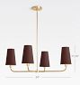 Ansel 34" Chandelier, Metal Shades