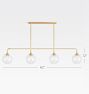 Poplar 54" Linear Pendant