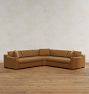 Sublimity Leather 3-Piece Double Sofa with Wedge Corner