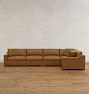 Sublimity Leather 5-Piece Modular Sectional Sofa