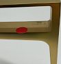 Open Box: Strap Shelf Bracket and Rod Set - Aged Brass