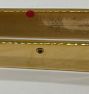 Open Box: Strap Shelf Bracket Set for 1" x 8" Shelf, Set of 2 - Unlacquered Brass