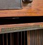 Vintage Traditional Wood Cabinet with Slide Shelfs and Drawers