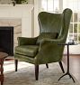 Clinton Modern Wingback Leather Chair