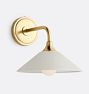 Poplar Sconce, Painted Shades