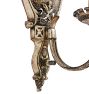Vintage Classical Revival Sheild Backplate Sconce Set of 2