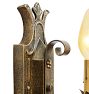Vintage Romance Revival Floral Motif and Sheild Backplate Sconce