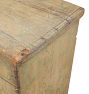 Vintage Traditional Folk Hand Painted Blanket Chest with Botanical Motifs