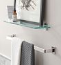 Yaquina 20" Glass Shelf Set