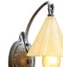 Vintage Art and Crafts Storybook Sconce with Glass Shade