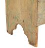 Vintage Traditional Folk Hand Painted Blanket Chest with Botanical Motifs