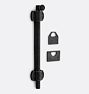 Fulton Surface Bolt, 8" - Charcoal Bronze